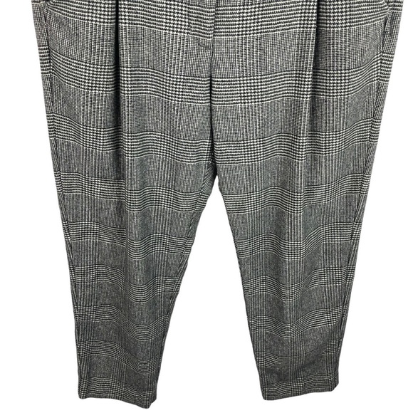 Wilfred | Chambery Cream Black Plaid Ankle Pants - Picture 3 of 8